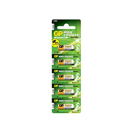 GP Jednorazowa alkaliczna baterie A23, 5-pack