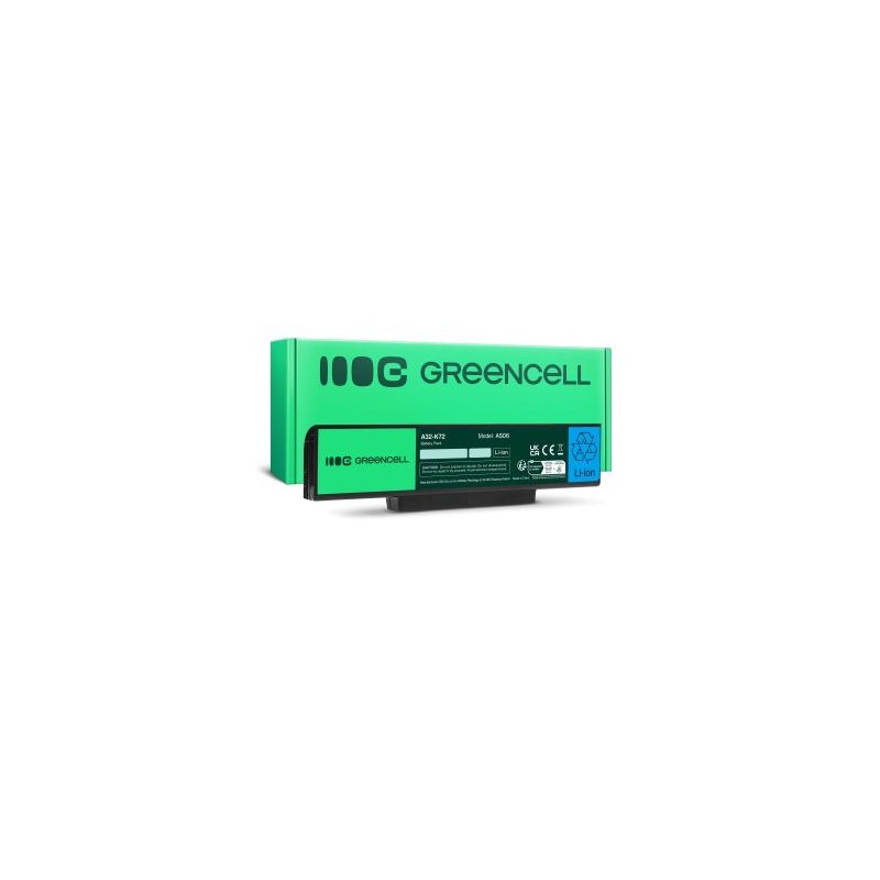 Green Cell bateria A32-K72 A32-N71 do Asus K72 K72J K72F K73SV N71 N71J N73SV X73S