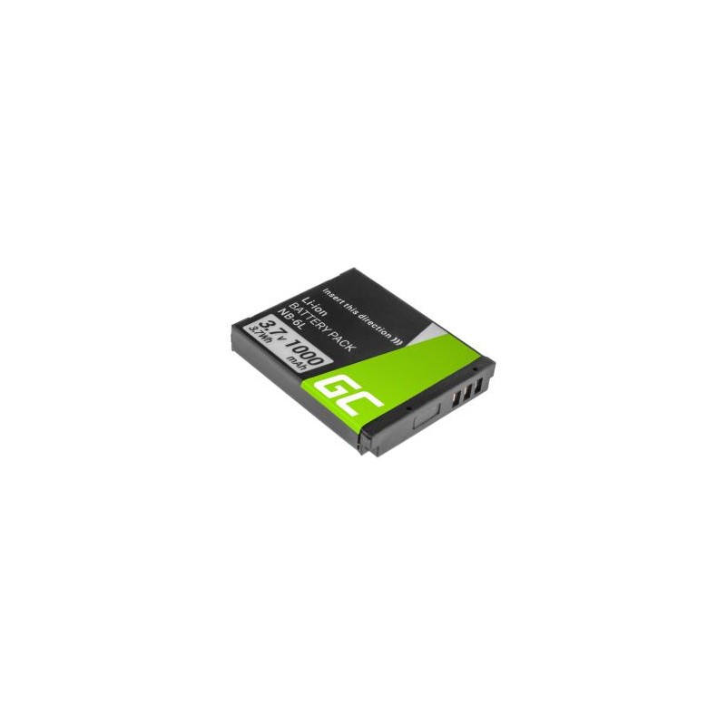 Green Cell Camera bateria NB-6L do Canon PowerShot ELPH 500HS SX 240HS 260HS 270HS 280HS 510HS 520HS 530HS 3.7V 1000mAh