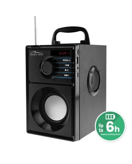 MEDIA-TECH GŁOŚNIK BEZPRZEWODOWY BOOMBOX SILVER 15W MRS MT3179