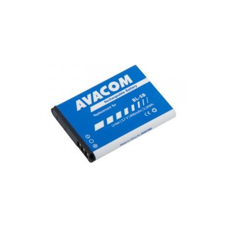 Avacom baterie do telefonów dla Nokia, 3220, 6070 Li-Ion, 3.7V, GSNO-BL5B-S890, 890mAh, 3.3Wh, BL-5B