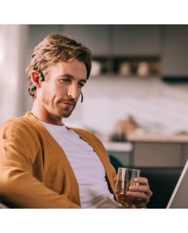 SHOKZ OpenComm UC Black Zestaw słuchawkowy Bezprzewodowy Ręczny Połączenia/muzyka USB Typu-A Bluetooth Czarny