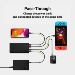 Power Bank Green Cell GC PowerPlay20 20000mAh z szybkim ładowaniem 2x USB Ultra Charge i 2x USB-C power Delivery 18W