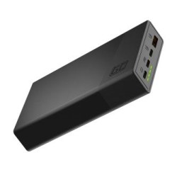 Green Cell GC PowerPlay 20S power Bank 20000mAh 22.5W PD USB C z szybkim ładowaniem Portable Phone ładowarka do iPhone 15 14 13 