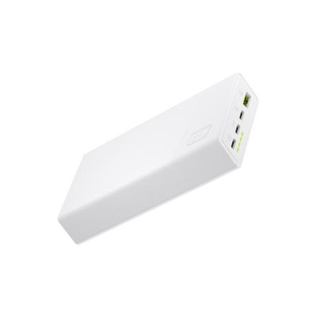 Green Cell GC PowerPlay 20S biała power Bank 20000mAh 22.5W PD USB C z szybkim ładowaniem Portable Phone ładowarka do iPhone 15 