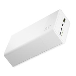 Greencell PowerPlay 30 - biała power bank z a capacity of 30, 000mAh, 22.5W, 4 ports