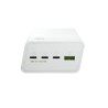 Greencell PowerPlay 30 - biała power bank z a capacity of 30, 000mAh, 22.5W, 4 ports