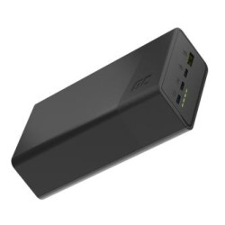 Greencell PowerPlay 30 - kolor czarny power bank z 30, 000mAh, 22.5W, 4 ports