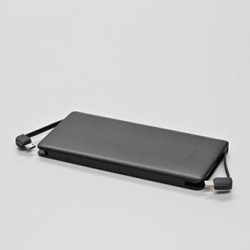 Powerbank Li-ion, 5V, 5000mAh, do ładowania telefonów i innych urządzeń, 2 złącza, czarna, EOL