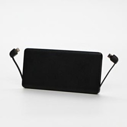 Powerbank Li-ion, 5V, 5000mAh, do ładowania telefonów i innych urządzeń, 2 złącza, czarna, EOL