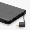 Powerbank Li-ion, 5V, 5000mAh, do ładowania telefonów i innych urządzeń, 2 złącza, czarna, EOL