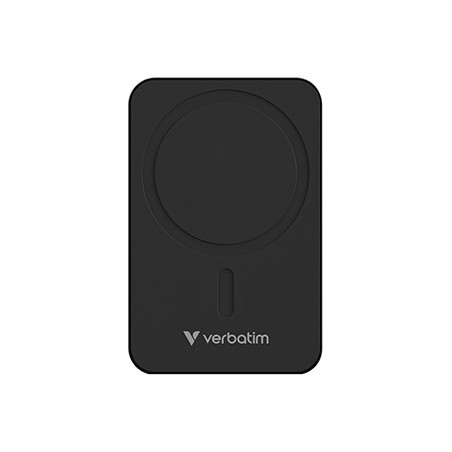 Verbatim powerbank z ładowaniem bezprzewodowym 5V, ładowanie telefonu, 32223, 20000mAh, Mocowanie magnetyczne, Czarny