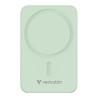 Verbatim powerbank z ładowaniem bezprzewodowym 5V, ładowanie telefonu, 32224, 20000mAh, Mocowanie magnetyczne, Zielony