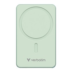 Verbatim powerbank z ładowaniem bezprzewodowym 5V, ładowanie telefonu, 32226, 5000mAh, Mocowanie magnetyczne, zielona