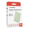Verbatim powerbank z ładowaniem bezprzewodowym 5V, ładowanie telefonu, 32228, 10000mAh, Mocowanie magnetyczne, Zielony