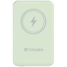 Verbatim powerbank z ładowaniem bezprzewodowym 5V, ładowanie telefonu, 32241, 5 000mAh, Mocowanie magnetyczne, zielona