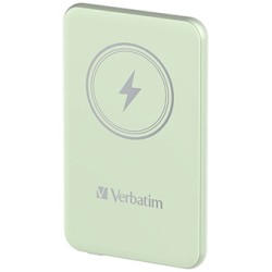 Verbatim powerbank z ładowaniem bezprzewodowym 5V, ładowanie telefonu, 32241, 5 000mAh, Mocowanie magnetyczne, zielona