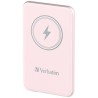 Verbatim powerbank z ładowaniem bezprzewodowym 5V, ładowanie telefonu, 32243, 5 000mAh, Mocowanie magnetyczne, różowa