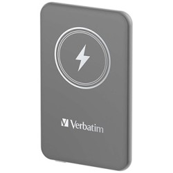 Verbatim powerbank z ładowaniem bezprzewodowym 5V, ładowanie telefonu, 32244, 5 000mAh, Mocowanie magnetyczne, szara