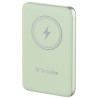 Verbatim powerbank z ładowaniem bezprzewodowym 5V, ładowanie telefonu, 32246, 10 000mAh, Mocowanie magnetyczne, zielona
