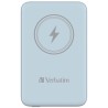 Verbatim powerbank z ładowaniem bezprzewodowym 5V, ładowanie telefonu, 32247, 10 000mAh, Mocowanie magnetyczne, niebieska