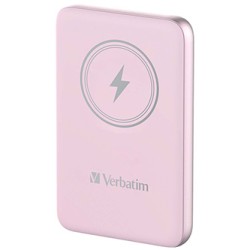 Verbatim powerbank z ładowaniem bezprzewodowym 5V, ładowanie telefonu, 32248, 10 000mAh, Mocowanie magnetyczne, różowa