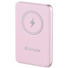 Verbatim powerbank z ładowaniem bezprzewodowym 5V, ładowanie telefonu, 32248, 10 000mAh, Mocowanie magnetyczne, różowa