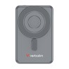 Verbatim Powerbank Charge ,n, Go z dwoma kablami 5V, ładowanie telefonu, 32251, 5 000mAh, Mocowanie magnetyczne, szara