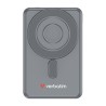 Verbatim Powerbank Charge ,n, Go z dwoma kablami 5V, ładowanie telefonu, 32251, 5 000mAh, Mocowanie magnetyczne, szara