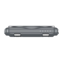 Verbatim Powerbank Charge ,n, Go z dwoma kablami 5V, ładowanie telefonu, 32251, 5 000mAh, Mocowanie magnetyczne, szara