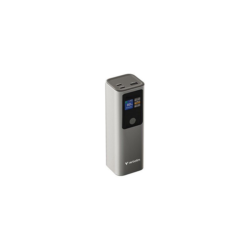 Verbatim Power bank z wyświetlaczem TFT Charge ,n, Go 32269, 27000mAh, szara