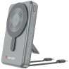 Verbatim power bank Charge n Go 2C  Display, kabel 12V, ładowanie telefonu, 32272, 10000mAh, Mocowanie magnetyczne, Szary