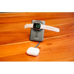 Verbatim power bank Charge n Go 2C  Display, kabel 12V, ładowanie telefonu, 32272, 10000mAh, Mocowanie magnetyczne, Szary