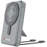 Verbatim power bank Charge n Go 2C  Display, kabel 12V, ładowanie telefonu, 32272, 10000mAh, Mocowanie magnetyczne, Szary