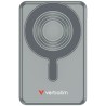 Verbatim power bank Charge n Go 2C  Display, kabel 12V, ładowanie telefonu, 32272, 10000mAh, Mocowanie magnetyczne, Szary