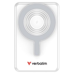 Verbatim power bank Charge n Go 2C  Display, kabel 12V, ładowanie telefonu, 32273, 10000mAh, Mocowanie magnetyczne, srebrna