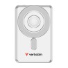 Verbatim powerbank Charge ,n, Go 2C z dwoma kablami 5V, ładowanie telefonu, 32276, 5 000mAh, Mocowanie magnetyczne, srebrna