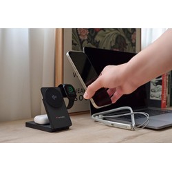 Verbatim powerbank Charge ,n, Go Qi2 5/9/12V, ładowanie telefonu, zegarka, Airpods, 32295, 10000mAh, Mocowanie magnetyczne, szar