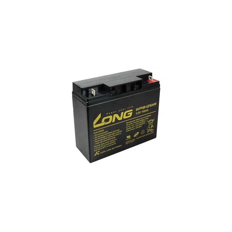 Long akumulator kwasowo-ołowiowy HighRate F3 dla UPS, EZS, EPS, 12V, 18Ah, PBLO-12V018-F3AH