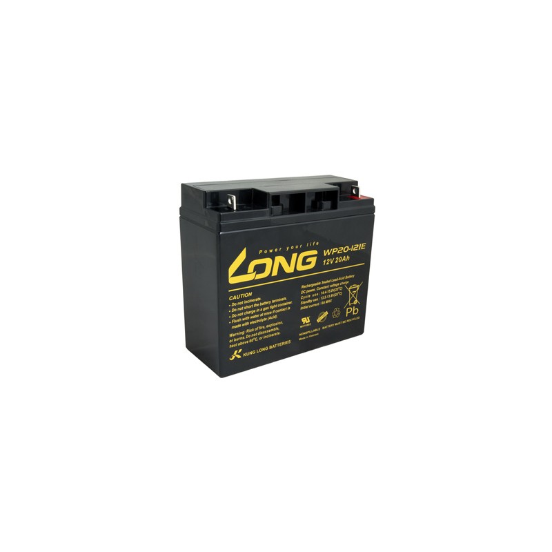 Long akumulator ołowiowy DeepCycle AGM F3 dla 12V, 20Ah, PBLO-12V020-F3AD