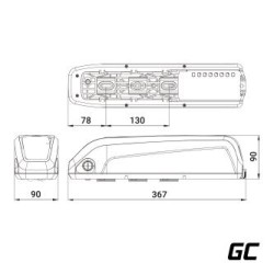 Green Cell®® GC PowerMove E-Bike bateria 36V 14.5Ah Li-Ion Down Tube z ładowarka
