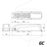 Green Cell®® GC PowerMove E-Bike bateria 48V 14.5Ah Li-Ion Down Tube z ładowarka