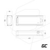 Green Cell®® E-Bike bateria 36V 20Ah Li-Ion Rear Rack z ładowarka