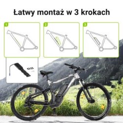 Green Cell E-bike bateria 48V 18Ah 864Wh Down Tube rower elektryczny EC5 do Samebike, SMLRO z ładowarka