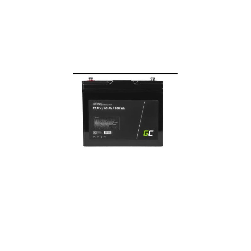 Green Cell LiFePO4 bateria 12V 12.8V 60Ah do photovoltaic system, campers i łodzi