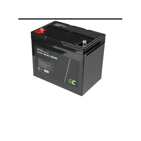 Green Cell LiFePO4 bateria 12V 12.8V 80Ah do photovoltaic system, campers i łodzi