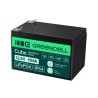 Green Cell CUBE LiFePO4 10Ah 12.8V 128Wh lithium-iron-fosforan bateria do power i oświetlenie awaryjne, panele sterujące