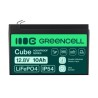 Green Cell CUBE LiFePO4 10Ah 12.8V 128Wh lithium-iron-fosforan bateria do power i oświetlenie awaryjne, panele sterujące