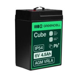 Green Cell AGM VRLA 6V 4.5Ah maintenance-free bateria do the systemów alarmowych, kas, zabawek