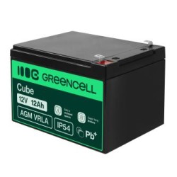 Green Cell AGM VRLA 12V 12Ah maintenance-free bateria do the systemów alarmowych, kas, zabawek